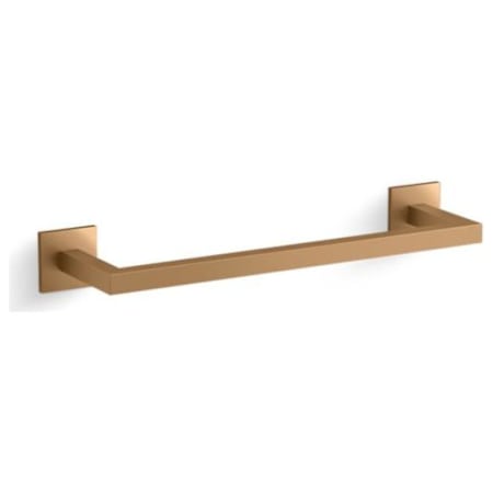 Kallista Bezel 12" Towel Bar Blush Brass