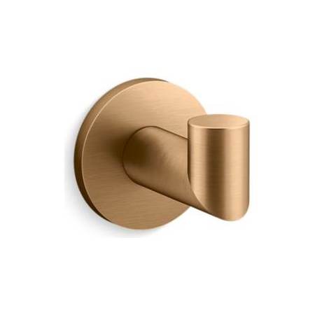Kallista Aileron Single Robe Hook Blush Brass