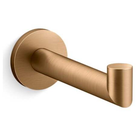 Kallista Aileron Wall Mounted Euro Toilet Paper Holder Blush Brass