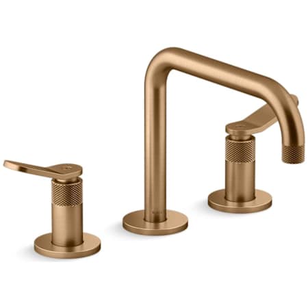 Kallista Aileron 1.2 GPM Widespread Bathroom Faucet Blush Brass