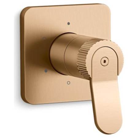Kallista Aileron Single Handle 1, 2, 3 Function Diverter Valve Trim - Less Valve Blush Brass