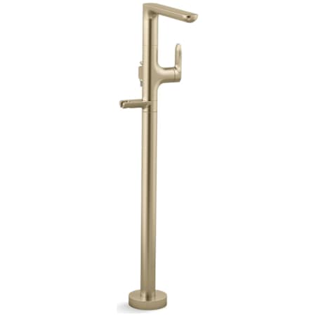 Kallista 002 Floor Mounted Tub Filler Brushed French Gold