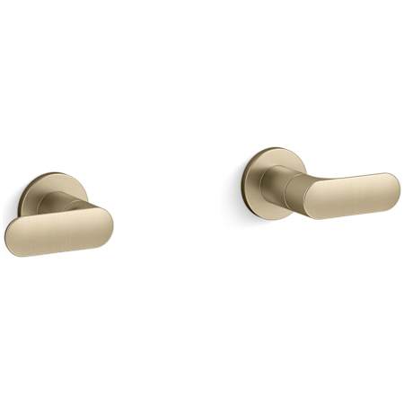Kallista 002 Contemporary Handle Brushed French Gold