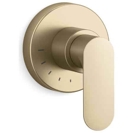 Kallista 002 Collection Single Handle Volume Control Valve Trim - Less Valve Brushed French Gold