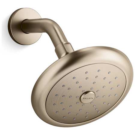 Kallista 002 Collection 1.75 GPM Single Function Shower Head Brushed Bronze