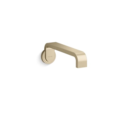 Kallista Guise Collection 8-5/8" Tub Spout Brushed French Gold