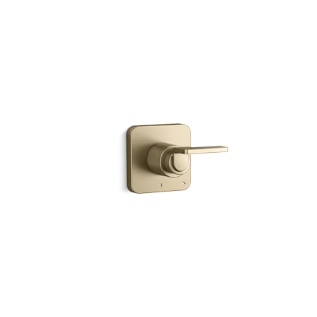 Kallista Guise Collection Single Handle Volume Control Valve Trim - Less Valve Brushed French Gold