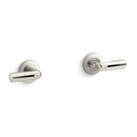 Kallista Vice Wall-Mount Bath Faucet Lever Handles Polished Nickel