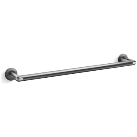 Kallista Vice 26-1/4" Towel Bar Brushed Graphite / Brushed Nickel