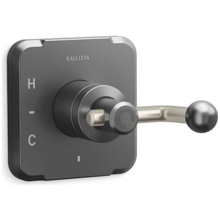 Kallista Vice Pressure Balanced Valve Trim Only with Single Lever Handle - Less Rough In Brushed Graphite / Brushed Nickel