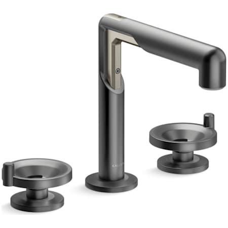 Kallista Vice 1.2 GPM Widespread Bathroom Faucet Brushed Graphite / Brushed Nickel
