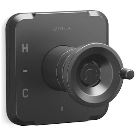 Kallista Vice Pressure Balanced Valve Trim Only with Single Lever Handle - Less Rough In Brushed Graphite