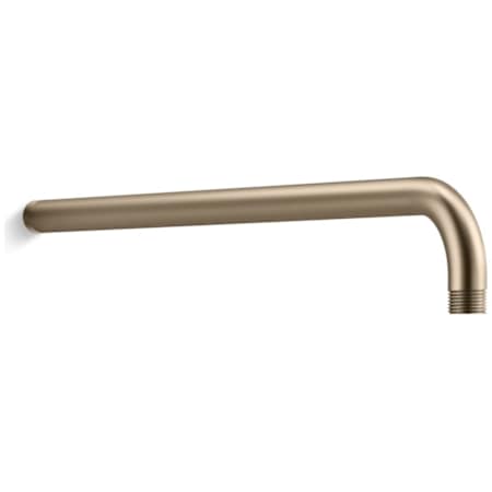 Kallista Foundations 19" Wall-Mount Rain Showerhead Arm Brushed Bronze
