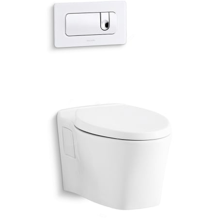 Kallista Pleo Slow Close Elongated Toilet Seat Stucco White