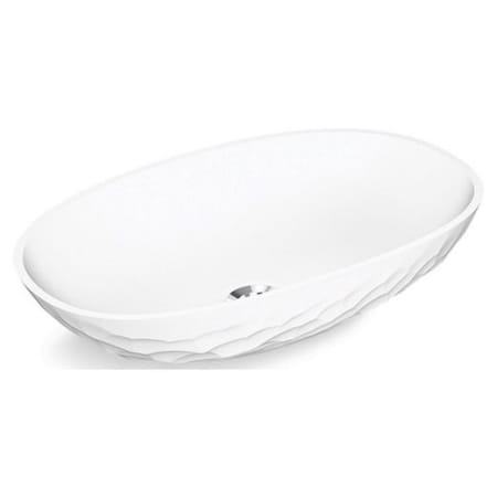 Kallista Argile APD Cast Stone Vessel Style Bathroom Sink Honed White
