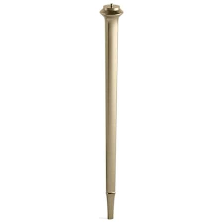 Kallista Script Console Table Leg Brushed French Gold