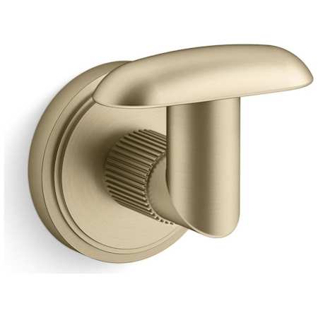 Kallista Vir Stil by L Kirar Single Robe Hook Brushed French Gold