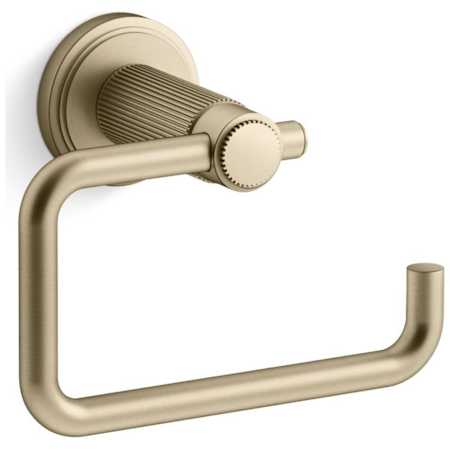 Kallista Vir Stil by L Kirar Wall Mounted Euro Toilet Paper Holder Brushed French Gold