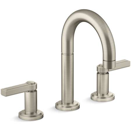 Kallista Vir Stil Minimal 1.2 GPM Widespread Bathroom Faucet Brushed Nickel (PVD)