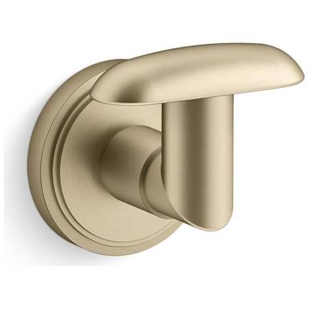 Kallista Vir Stil Minimal Single Robe Hook Brushed French Gold
