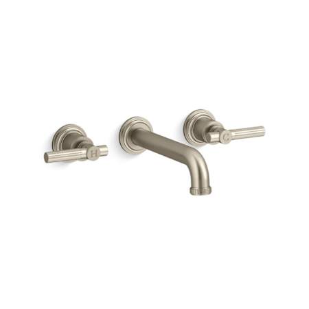 Kallista Central Park West 1.2 GPM Wall Mounted Widespread Bathroom Faucet Brushed Bronze