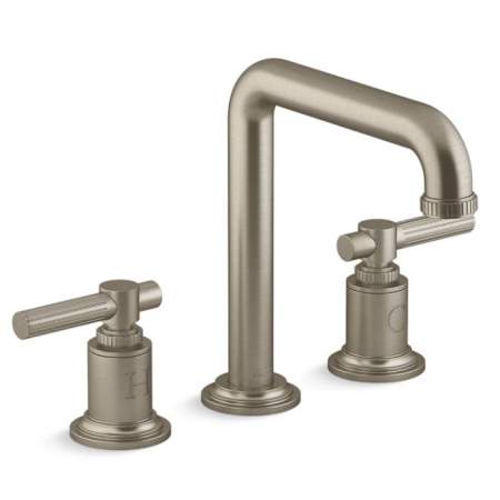 Kallista Central Park West Deck Mount Bath Faucet Lever Handles Brushed Bronze