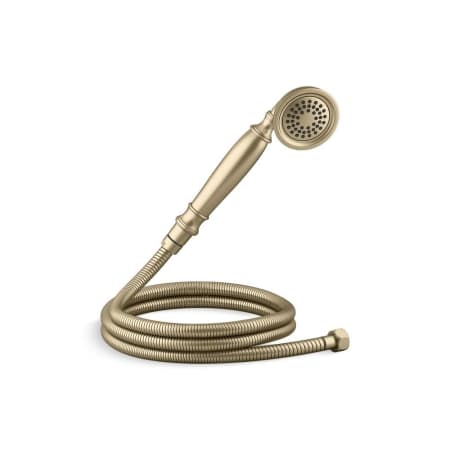 Kallista 1.75 GPM Single Function Hand Shower Package - Includes Hose Brushed French Gold