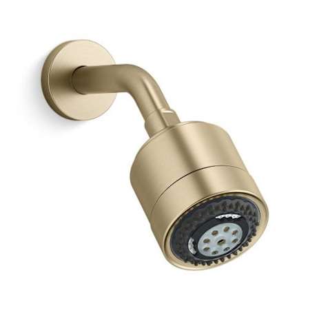 Kallista 1.75 GPM Multi-Function Showerhead with Arm Brushed French Gold