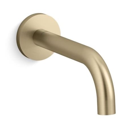 Kallista One 8-1/16" Tub Spout Brushed French Gold