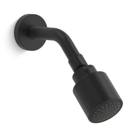 Kallista One 1.75 GPM Single Function Shower Head with Shower Arm Included Matte Black