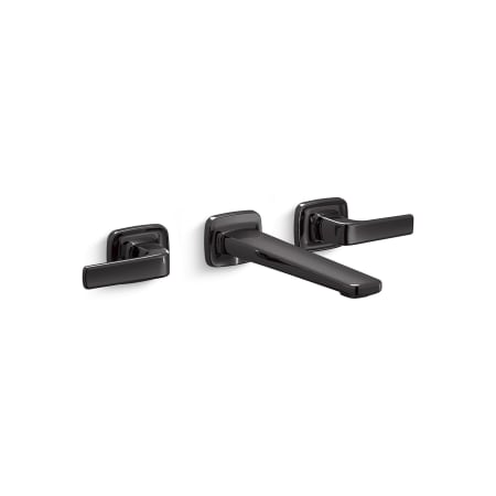 Kallista Per Se 1.2 GPM Wall Mounted Widespread Bathroom Faucet Black Nickel