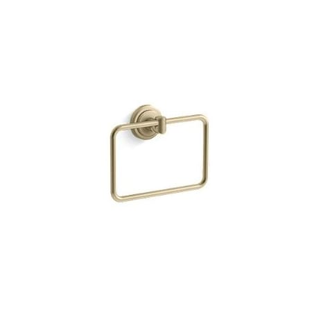 Kallista Pinna Paletta by LK Towel Ring Brushed French Gold