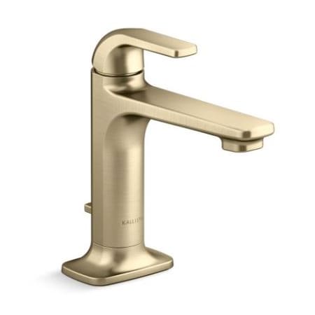 Kallista Per Se Single Hole Bathroom Faucet Brushed French Gold
