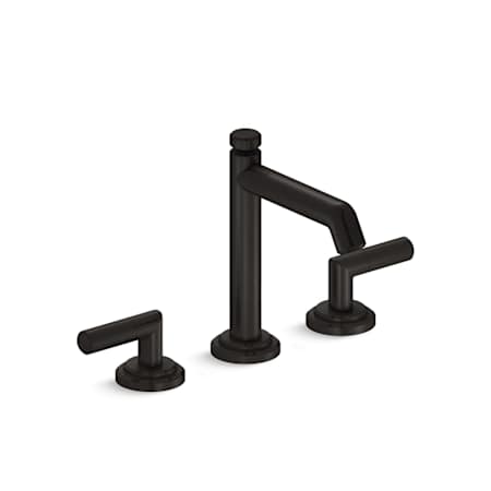 Kallista Pure Paletta 1.2 GPM Widespread Bathroom Faucet with Tall Spout and Pop-Up Drain Assembly Antique Bronze
