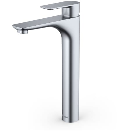 Karran USA Kayes 1.2 GPM Vessel Single Hole Bathroom Faucet with Pop-Up Drain Assembly Stainless Steel