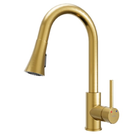 Karran USA Weybridge 1.8 GPM Single Hole Kitchen Faucet Brushed Gold