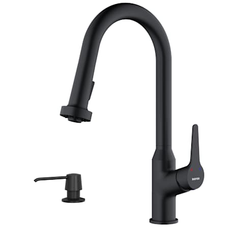 Karran USA Dockton 1.8 GPM Single Hole Kitchen Faucet Matte Black