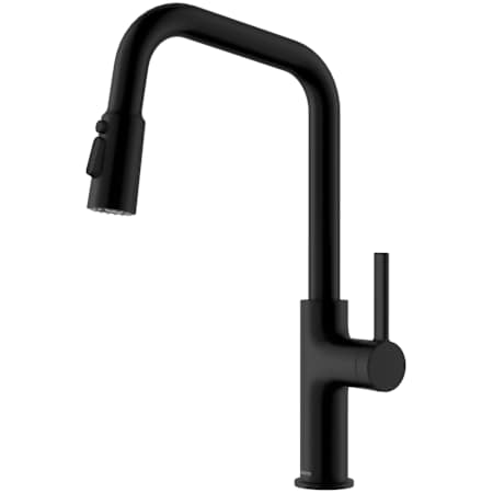 Karran USA Stalbridge 1.8 GPM Single Hole Pull Down Kitchen Faucet with 3 Spray Functions Matte Black