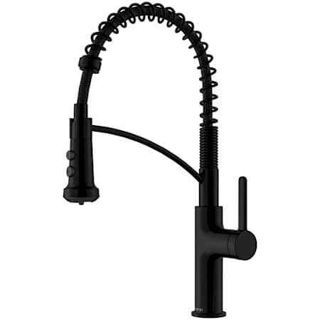 Karran USA Scottsdale 1.8 GPM Single Hole Pull Down Kitchen Faucet with 360 Swivel Spout and 3 or 5 Function Sprayhead Matte Black