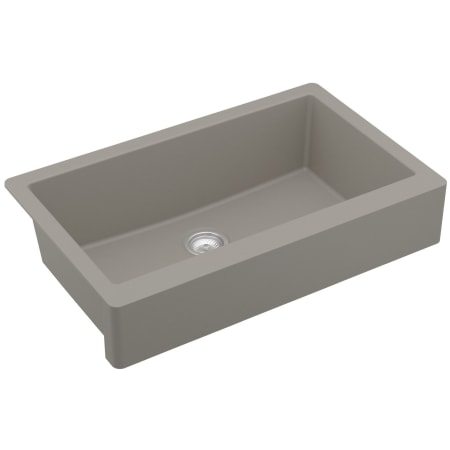 Karran USA Retrofit Farmhouse/Apron-Front Quartz/Granite 34" Single Bowl Kitchen Sink Concrete