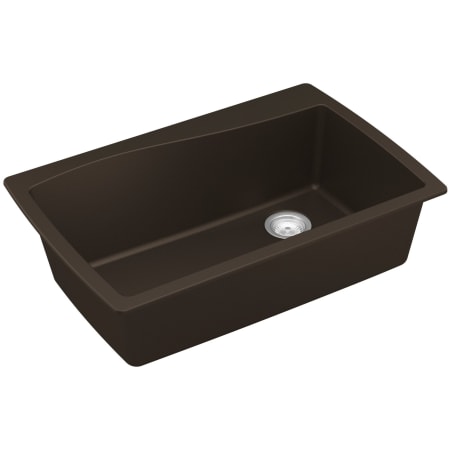 Karran USA Quartz QT 34" Drop In Single Basin Quartz Composite Kitchen Sink Brown