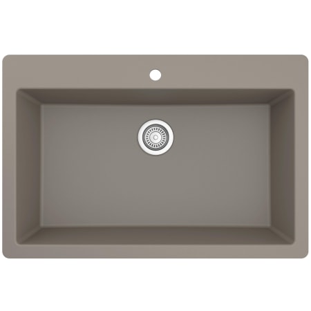 Karran USA Quartz QT 33" Drop In Single Basin Quartz Composite Kitchen Sink Concrete