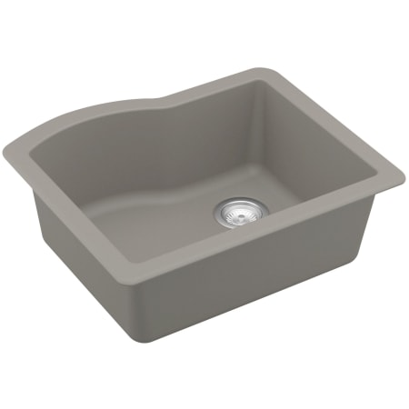 Karran USA Quartz QU 24" Undermount Single Basin Quartz Composite Kitchen Sink Concrete