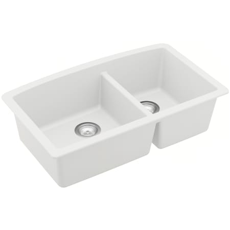 Karran USA Quartz QU 32" Undermount Double Basin Quartz Composite Kitchen Sink White