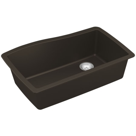 Karran USA Quartz QU 33-1/2" Undermount Single Basin Quartz Composite Kitchen Sink Brown