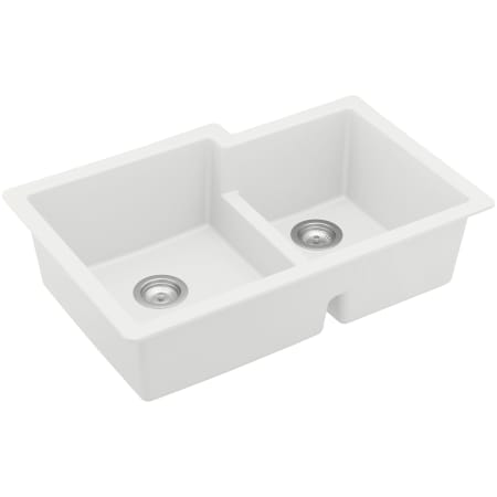 Karran USA Quartz QU 32" Undermount Double Basin Quartz Composite Kitchen Sink White