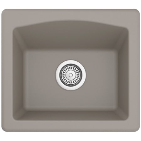 Karran USA Quartz Top Mount Sinks 18" Undermount Single Basin Quartz Composite Kitchen/Bar Sink Concrete