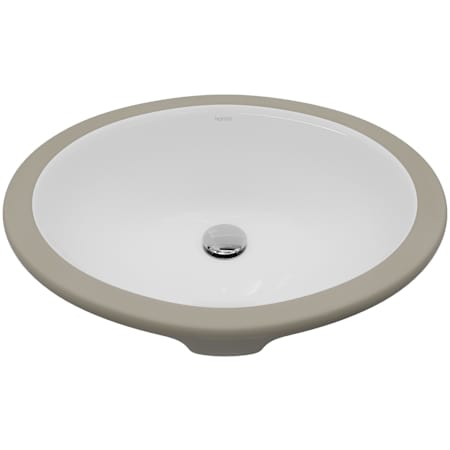Karran USA Valera 17-1/4" Oval Vitreous China Undermount Bathroom Sink with Overflow White
