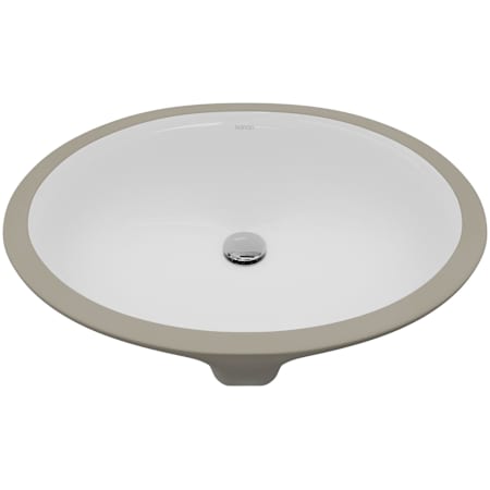 Karran USA Valera 19-1/4" Oval Vitreous China Undermount Bathroom Sink with Overflow White