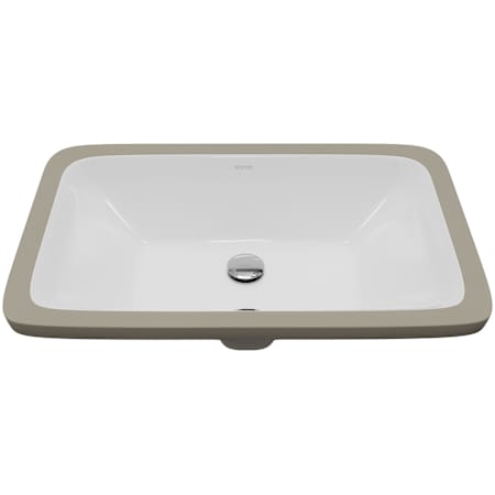 Karran USA Valera 20-7/8" Rectangular Vitreous China Undermount Bathroom Sink with Overflow White